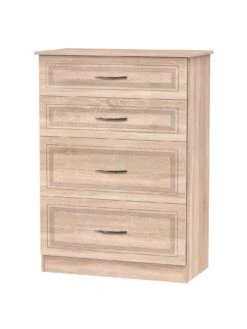 SWIFT Winchester Ready Assembled Graduated 4 Drawer Chest - FSC® Certified -FurniHaven Shop NWEXN SQ3 0000000006 OAK SLa