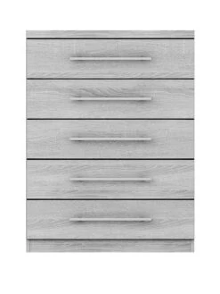 Very Home Home Essentials - Prague 5 Drawer Chest - FSC® Certified -FurniHaven Shop P43KL SQ2 0000000005 GREY SLf