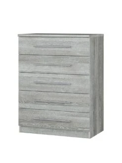 Very Home Home Essentials - Prague 5 Drawer Chest - FSC® Certified -FurniHaven Shop P43KL SQ3 0000000005 GREY SLa