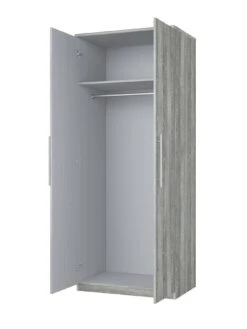 Very Home Home Essentials - Prague 2 Door Wardrobe - FSC® Certified -FurniHaven Shop P43KM SQ4 0000000005 GREY SLd