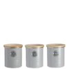 Typhoon Living Tea, Coffee And Sugar Storage Canisters – Grey -FurniHaven Shop P67GY SQ1 0000000005 GREY SLf