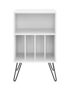 Novogratz Concord Turntable Stand - White -FurniHaven Shop PDGP4 SQ2 0000000013 WHITE SLf