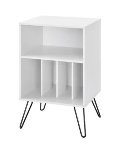 Novogratz Concord Turntable Stand - White -FurniHaven Shop PDGP4 SQ3 0000000013 WHITE SLa