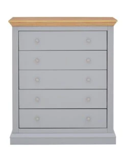 Very Home Hanna 5 Drawer Chest -FurniHaven Shop PDRJH SQ2 0000000311 GREY OAK SLf
