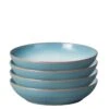 Denby Azure Haze Set Of 4 Pasta Bowls -FurniHaven Shop PERWQ SQ1 0000000216 BLUE WHITE SLf