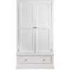 Julian Bowen Clermont 2 Door, 1 Drawer Wardrobe - White -FurniHaven Shop PFV3Q SQ1 0000000013 WHITE SLf