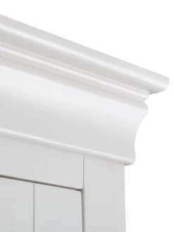 Julian Bowen Clermont 2 Door, 1 Drawer Wardrobe - White -FurniHaven Shop PFV3Q SQ6 0000000013 WHITE SLd2