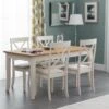 Julian Bowen Davenport 150cm Dining Table And 4 Chairs -FurniHaven Shop PG4RJ SQ1 0000000565 IVORY OAK RSr