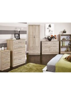 SWIFT Winchester Ready Assembled 5 Drawer Chest - FSC® Certified -FurniHaven Shop PG69U SQ5 0000000006 OAK SLd1