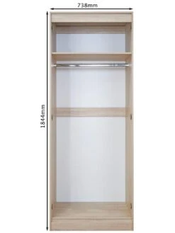 SWIFT Versailles Ready Assembled 4 Piece Package - 2 Door Wardrobe, 5 Drawer Chest And 2 Bedside Chests - FSC® Certified -FurniHaven Shop PG6AD SQ6 0000000013 WHITE SLd2