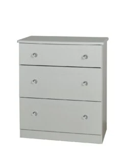 SWIFT Verve Ready Assembled 3 Drawer Deep Chest - FSC® Certified -FurniHaven Shop PG6HQ SQ3 0000000005 GREY SLa