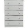 SWIFT Verve Ready Assembled 5 Drawer Chest - FSC® Certified -FurniHaven Shop PG6HR SQ1 0000000005 GREY SLf