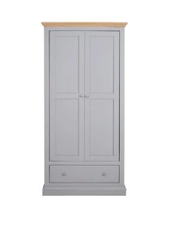 Very Home Hanna 2 Door 1 Drawer Wardrobe -FurniHaven Shop PG9YN SQ2 0000002974 GREY OAK TOPS SLf
