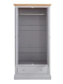 Very Home Hanna 2 Door 1 Drawer Wardrobe -FurniHaven Shop PG9YN SQ4 0000002974 GREY OAK TOPS SLd