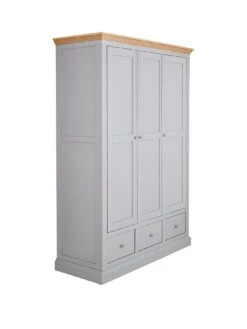 Very Home Hanna 3 Door, 3 Drawer Wardrobe -FurniHaven Shop PG9YP SQ3 0000002974 GREY OAK TOPS SLa