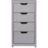 Very Home Aspen Slim 4 Drawer Chest - Grey Oak Effect -FurniHaven Shop PGNN7 SQ2 0000006131 GREY OAK SLf