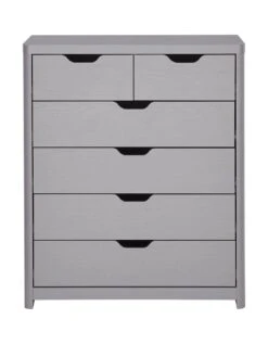 Very Home Aspen 4 + 2 Drawer Chest - Grey Oak Effect -FurniHaven Shop PGNNA SQ2 0000006131 GREY OAK SLf