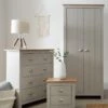 Very Home Atlanta 3 Piece Package - 2 Door Wardrobe, 4 Drawer Chest And 2 Drawer Bedside Chest - Grey/Oak -FurniHaven Shop PH6J4 SQ1 0000013391 LIGHT GREY OAK RSr