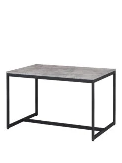 Julian Bowen Staten 120 Cm Dining Table + 4 Monroe Chairs 9 Julian Bowen Staten 120 Cm Dining Table + 4 Monroe Chairs -FurniHaven Shop PH7KA SQ3 0000000222 GREY BLACK SLa