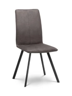 Julian Bowen Staten 120 Cm Dining Table + 4 Monroe Chairs 10 Julian Bowen Staten 120 Cm Dining Table + 4 Monroe Chairs -FurniHaven Shop PH7KA SQ4 0000000222 GREY BLACK SLd