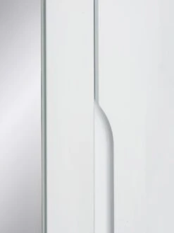 One Call Monaco Part Assembled 4 Piece Gloss Package - 3 Door Mirrored Wardrobe, 5 Drawer Chest And 2 Bedside Chests -FurniHaven Shop PJ94Q SQ5 0000000559 WHITE GLOSS SLd1