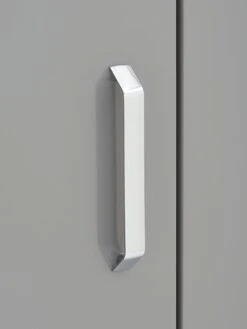 One Call Sanford High Gloss Ready Assembled 4 Piece Package - 2 Door Wardrobe, Chest Of 5 Drawers And 2 Bedside Chests -FurniHaven Shop PJ9CP SQ5 0000013154 DARK GREY GLOSS SLd1