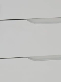 One Call Monaco Ready Assembled 3 Piece Gloss Package - 5 Drawer Chest And 2 Bedside Chests -FurniHaven Shop PJ9CR SQ4 0000000559 WHITE GLOSS SLd