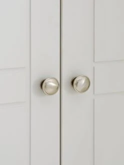 One Call Alderley Ready Assembled 4 Piece Package - 2 Door Wardrobe, Chest Of 5 Drawers And 2 Bedside Chests -FurniHaven Shop PLGC9 SQ5 0000000005 GREY SLd1