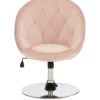 Very Home Odyssey Velvet Leisure Chair - Pink 2 Very Home Odyssey Velvet Leisure Chair - Pink -FurniHaven Shop PLLJU SQ1 0000000063 PINK SLf