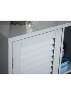 Lloyd Pascal Atlanta Console Unit With Push Opening Door - Grey -FurniHaven Shop PNQM9 SQ5 0000000005 GREY SLd1