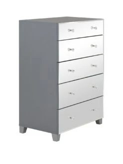 Very Home New Bellagio 5 Drawer Chest - FSC® Certified -FurniHaven Shop PNQQ7 SQ3 0000014410 GREY MIRROR SLa