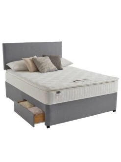 Silentnight Mia 1000 Memory Pillowtop Mattress - Medium Firm -FurniHaven Shop PUPPA SQ5 0000000013 WHITE SLd3