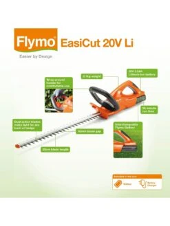 Flymo Cordless EasiCut Li Hedge Trimmer, 20v -FurniHaven Shop PWE4Q SQ3 0000000088 NO COLOR SLd1