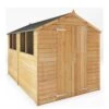 MERCIA 10X6 Value Overlap Dip Treated Apex Shed - FSC® Certified -FurniHaven Shop PWQFJ SQ1 0000000088 NO COLOR SLf1