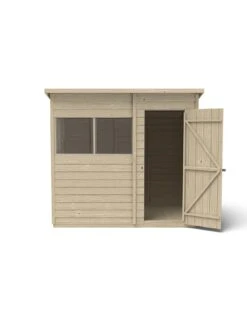 FOREST 7x5ft Overlap Pressure Treated Pent Shed With Optional Installation -FurniHaven Shop Q6449 SQ2 0000000099 N A SLd