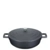 MasterClass Cast Aluminium 28 Cm Shallow Casserole Dish With Lid -FurniHaven Shop Q7KDY SQ1 0000000004 BLACK SLf