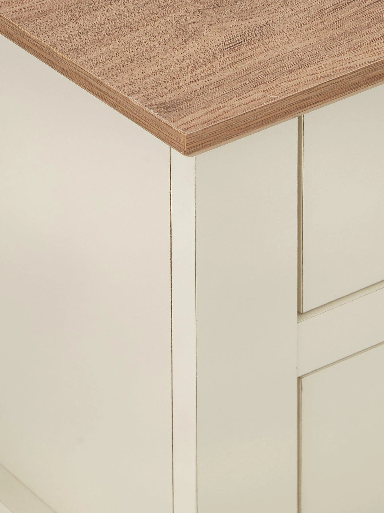 Very Home Crawford 3 Piece Package - TV Unit, Coffee Table And Lamp Table - Ivory/Oak Effect 7 Very Home Crawford 3 Piece Package - TV Unit, Coffee Table And Lamp Table - Ivory/Oak Effect - Image 5