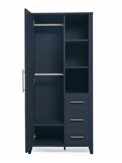 Mamas & Papas Melfi Storage Wardrobe - Midnight Blue -FurniHaven Shop Q7X7V SQ2 0000000677 MIDNIGHT BLUE RSr