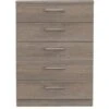 SWIFT Halton Ready Assembled 5 Drawer Chest - FSC® Certified -FurniHaven Shop Q9JXD SQ1 0000000558 DARK OAK SLf