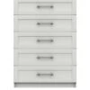 One Call Regal Ready Assembled 5 Drawer Chest -FurniHaven Shop Q9PLH SQ1 0000000559 WHITE GLOSS SLf