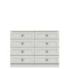One Call Harris Ready Assembled 4 + 4 Drawer Chest -FurniHaven Shop Q9PLR SQ1 0000000013 WHITE SLf