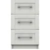 One Call Regal Ready Assembled 3 Drawer Bedside Chest -FurniHaven Shop Q9PN7 SQ1 0000000559 WHITE GLOSS SLf