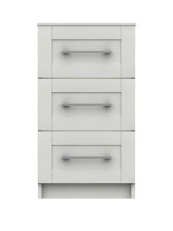 One Call Regal Ready Assembled 3 Drawer Bedside Chest