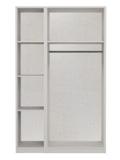 One Call Harris Part Assembled 3 Door Mirrored Wardrobe -FurniHaven Shop Q9PNQ SQ5 0000000013 WHITE SLd1