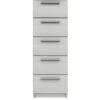 One Call Taylor Ready Assembled 5 Drawer Tall Boy 2 One Call Taylor Ready Assembled 5 Drawer Tall Boy -FurniHaven Shop Q9QWN SQ1 0000000013 WHITE SLf
