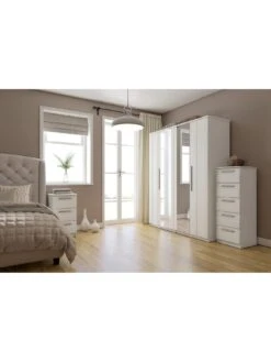 One Call Taylor Ready Assembled 2 Door Wardrobe -FurniHaven Shop Q9QWP SQ2 0000000013 WHITE RSr