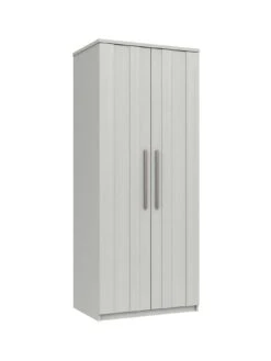 One Call Taylor Ready Assembled 2 Door Wardrobe -FurniHaven Shop Q9QWP SQ6 0000000013 WHITE SLd2