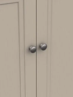 One Call Reid 4 Piece Ready Assembled Package - 2 Door Wardrobe, 5 Drawer Chest And 2 Bedside Cabinets -FurniHaven Shop Q9QYE SQ4 0000000179 TAUPE SLd