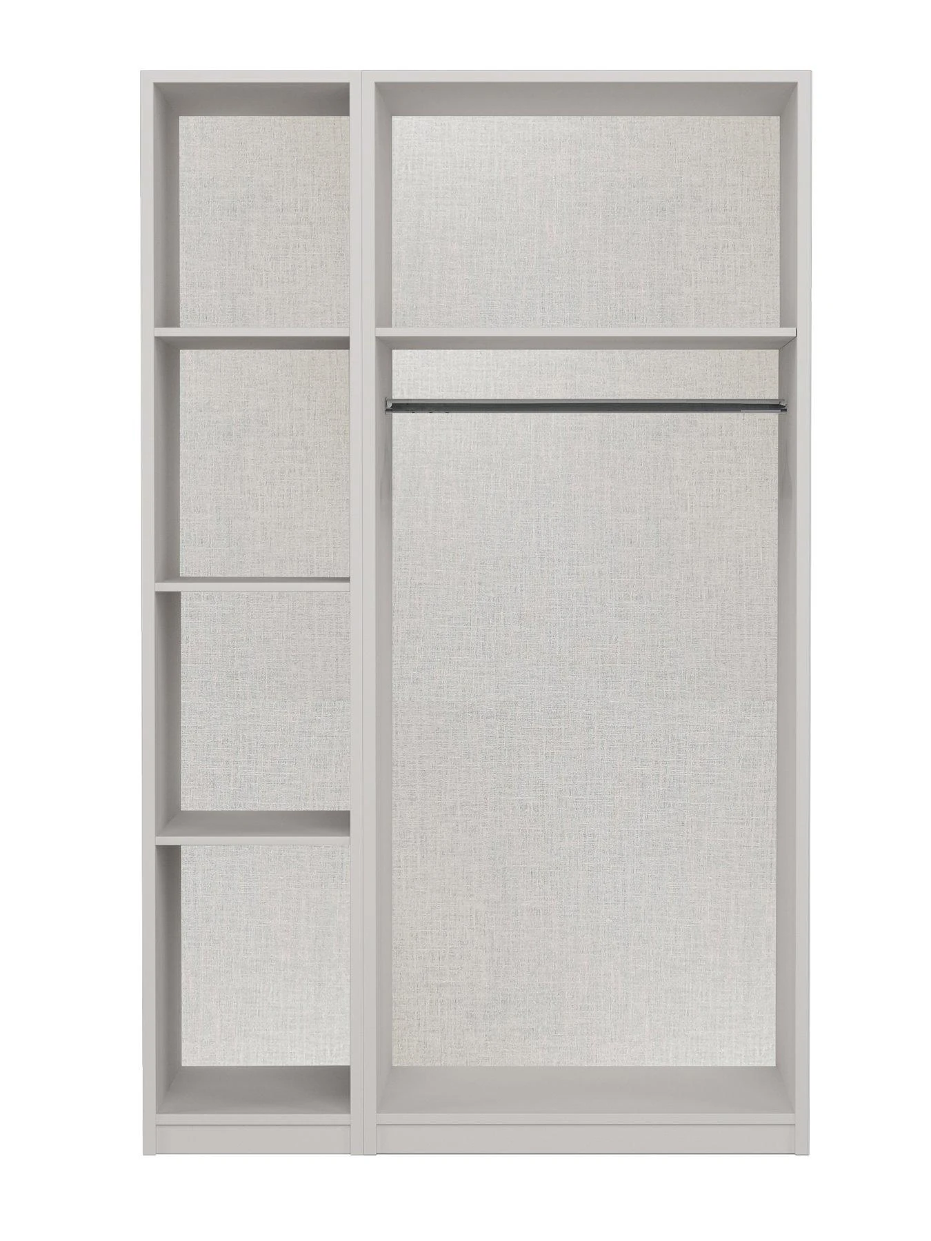 One Call Reid 4 Piece Part Assembled Package - 3 Door Mirrored Wardrobe, 5 Drawer Chest And 2 Bedside Cabinets 7 One Call Reid 4 Piece Part Assembled Package - 3 Door Mirrored Wardrobe, 5 Drawer Chest And 2 Bedside Cabinets - Image 5