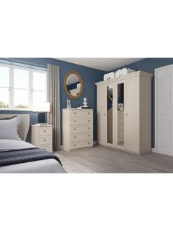 One Call Reid Ready Assembled 2 Door Wardrobe -FurniHaven Shop Q9QYH SQ2 0000000179 TAUPE RSr